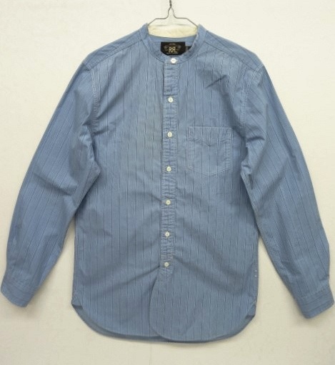 画像: RRL マチ付き バンドカラーシャツ ストライプ (USED) 「L/S Shirt」 入荷しました。