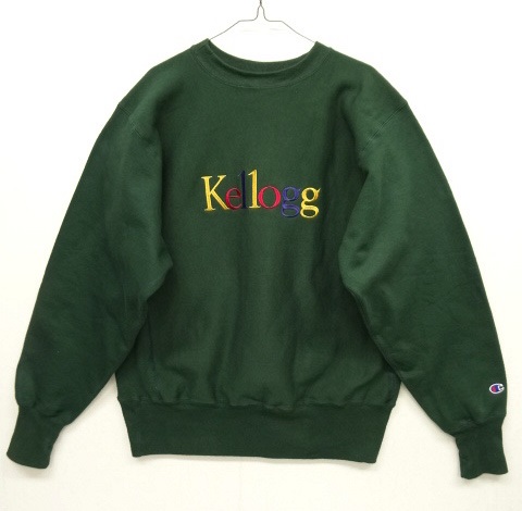 画像: 90'S CHAMPION "Kellogg" 刺繍タグ リバースウィーブ オールホワイト MEXICO製 (DEADSTOCK) 「Sweat Shirt」 入荷しました。
