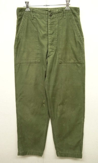 画像: 70'S アメリカ軍 US ARMY "OG107" コットンサテン ベイカーパンツ W30L31 (VINTAGE) 「Bottoms」 入荷しました。