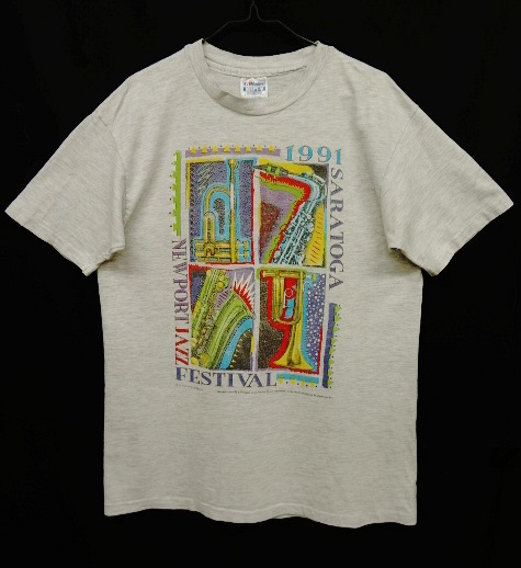画像: 91'S NEWPORT JAZZ FESTIVAL オフィシャル Tシャツ ヘザーグレー USA製 (VINTAGE) 「T-Shirt」 入荷しました。