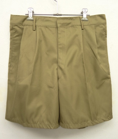 画像: 80'S イタリア軍 A.M.I. プリーツ入り チノショーツ BEIGE (DEADSTOCK) 「Shorts」 入荷しました。