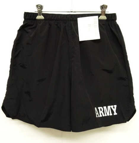 画像: アメリカ軍 US ARMY ナイロン トレーニングショーツ BLACK (DEADSTOCK) 「Shorts」 入荷しました。