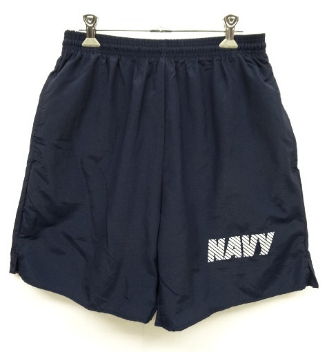 画像: アメリカ軍 US NAVY ナイロン トレーニングショーツ NAVY (DEADSTOCK) 「Shorts」 入荷しました。