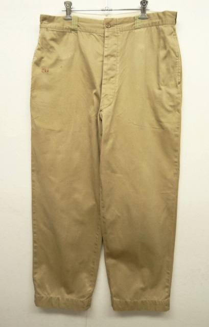 画像: 50'S アメリカ軍 US ARMY "MIL-T-2064C" ボタンフライ チノパンツ (VINTAGE) 「Bottoms」 入荷しました。