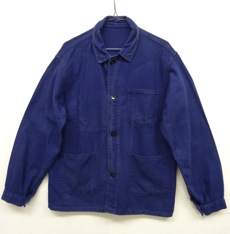 画像: ユーロワーク コットン ワークジャケット カバーオール NAVY (VINTAGE) 「Jacket」 入荷しました。