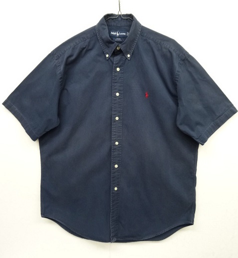 画像: 90'S RALPH LAUREN "BLAKE" 半袖 BDシャツ ネイビー (VINTAGE) 「S/S Shirt」 入荷しました。