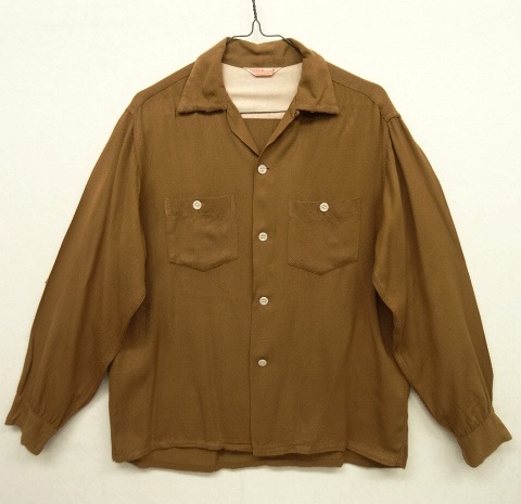 画像: 50'S DISTINCTIVE SPORTWEAR レーヨン オープンカラーシャツ (VINTAGE) 「L/S Shirt」 入荷しました。