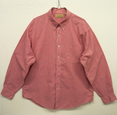 画像: 90'S LL Bean コットン 長袖 BDシャツ ギンガムチェック (VINTAGE) 「L/S Shirt」 入荷しました。