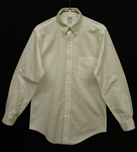 画像: 90'S BROOKS BROTHERS オックスフォード BDシャツ ホワイト USA製 (VINTAGE) 「L/S Shirt」 入荷しました。