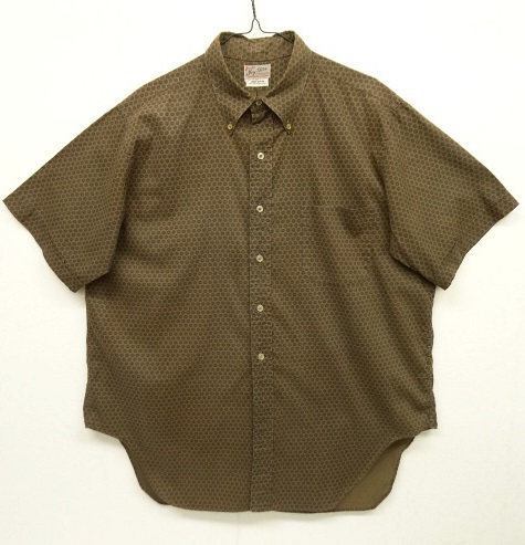 画像: 60'S BOND'S 三点留めボタンダウン 半袖シャツ 小紋柄 (VINTAGE) 「S/S Shirt」 入荷しました。