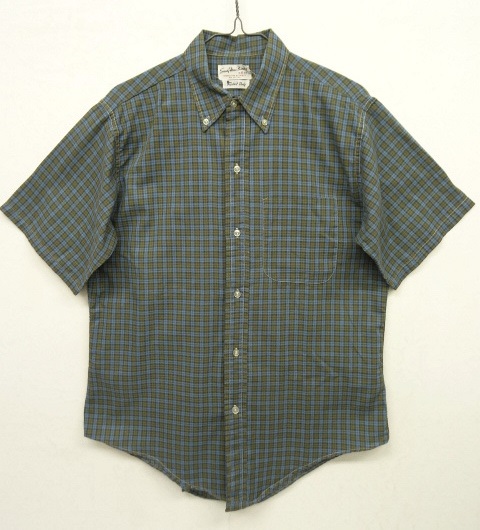 画像: 60'S SANDY MAC DONALD 三点留めボタンダウン 半袖シャツ チェック柄 (VINTAGE) 「S/S Shirt」 入荷しました。