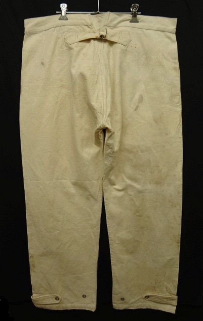 画像: 50'S フランス軍 針シンチバック キャンバスパンツ NATURAL (DEADSTOCK) 「Bottoms」 入荷しました。