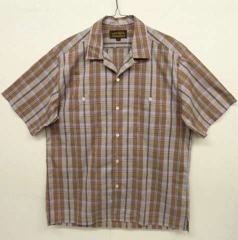 画像: 90'S EDDIE BAUER 黒タグ 半袖 オープンカラーシャツ チェック柄 (VINTAGE) 「S/S Shirt」 入荷しました。