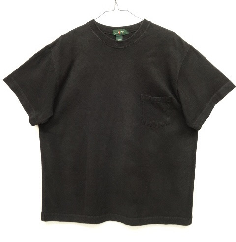 画像: 90'S J.CREW 旧タグ ポケット付き 半袖 Tシャツ ブラック (VINTAGE) 「T-Shirt」 入荷しました。