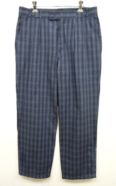 画像: JACQUE GALLES ツープリーツ トラウザーズ スラックス チェック柄 (USED) 「Bottoms」 入荷しました。