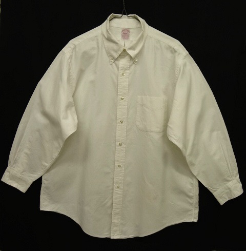 画像: 90'S BROOKS BROTHERS オックスフォード BDシャツ ホワイト USA製 (VINTAGE) </a>「L/S Shirt」 入荷しました。
