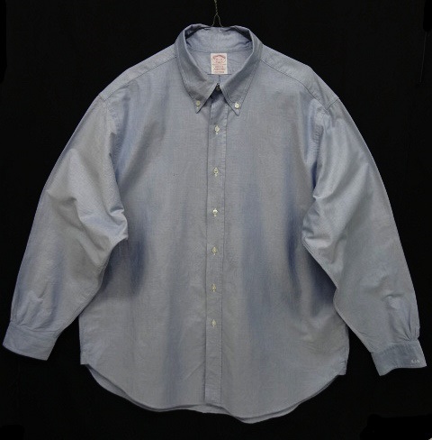 画像: 90'S BROOKS BROTHERS マチ付き オックスフォード BDシャツ ブルー USA製 (VINTAGE) 「L/S Shirt」 入荷しました。