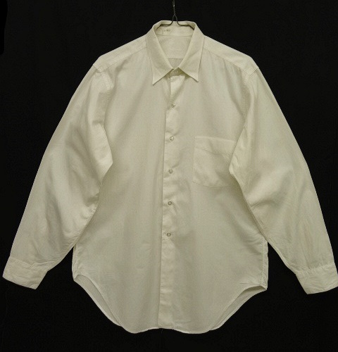 画像: 60'S ARROW コットン100% 長袖 ドレスシャツ ホワイト USA製 (VINTAGE) 「L/S Shirt」 入荷しました。