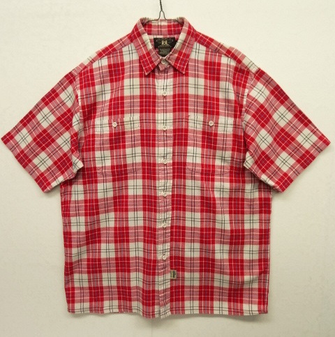 画像: 90'S RRL 三ツ星タグ 半袖 ボックスシャツ チェック柄 (VINTAGE) 「S/S Shirt」 入荷しました。