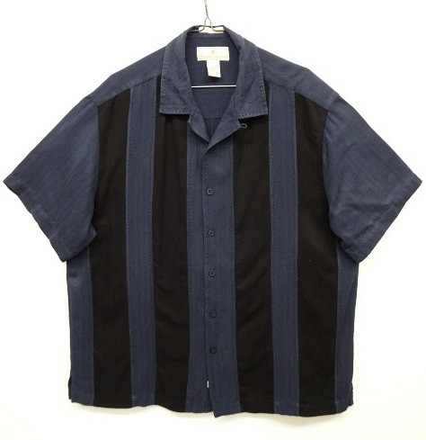 画像: PARADISE COLLECTION シルク 半袖 オープンカラーシャツ ネイビー/ブラック (VINTAGE) 「S/S Shirt」 入荷しました。