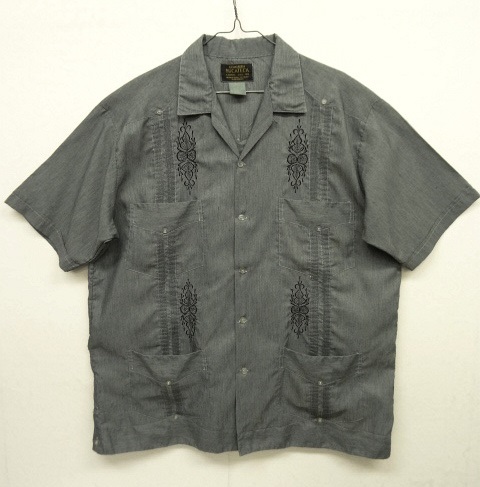 画像: YUCATECA 半袖 キューバシャツ 後染め ブラック (VINTAGE) 「S/S Shirt」 入荷しました。