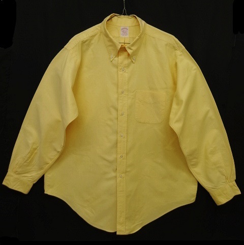 画像: 80'S BROOKS BROTHERS オックスフォード BDシャツ イエロー USA製 (VINTAGE) 「L/S Shirt」 入荷しました。
