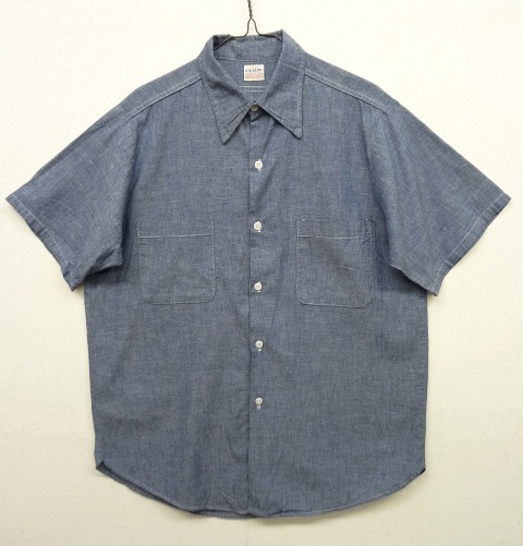 画像: 60'S BIG YANK コットン100% 耳付きシャンブレーシャツ USA製 (VINTAGE) 「S/S Shirt」 入荷しました。