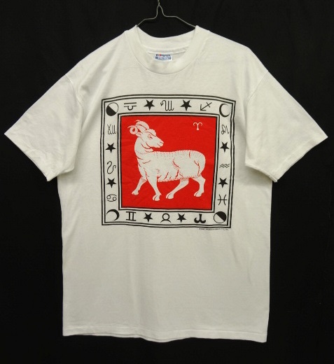 画像: 90'S AMERICAN GRAFITTI INC "ARIES" シングルステッチ 両面プリント Tシャツ ホワイト USA製 (VINTAGE) 「T-Shirt」 入荷しました。