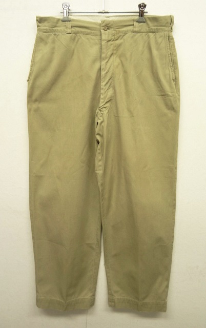 画像: 60'S アメリカ軍 USMC コットン100% チノパンツ アルミジップ (VINTAGE) 「Bottoms」 入荷しました。