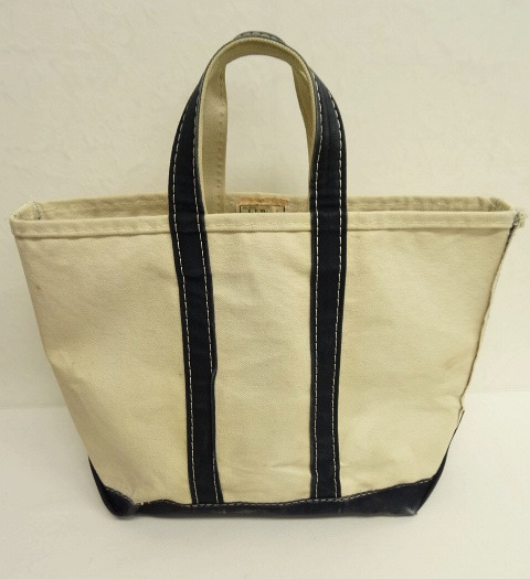 画像: 80'S LL Bean 2色タグ キャンバス トートバッグネイビー/オフホワイト USA製 (VINTAGE) 「Bag」 入荷しました。