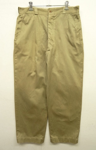 画像: 50'S アメリカ軍 US ARMY "MIL-T-2064B" ボタンフライ チノパンツ (VINTAGE) 「Bottoms」 入荷しました。