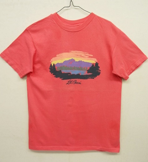 画像: 80'S LL Bean x Hanes シングルステッチ Tシャツ コーラル USA製 (VINTAGE) 「T-Shirt」 入荷しました。