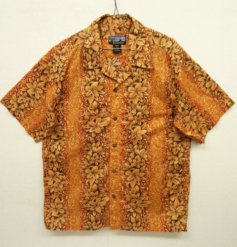画像: 00'S PATALOHA 半袖 アロハシャツ オレンジベース/フラワー柄 ポルトガル製 (VINTAGE) 「S/S Shirt」 入荷しました。