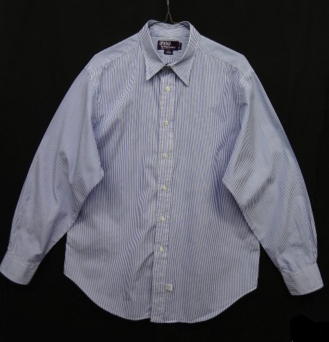画像: 90'S RALPH LAUREN "PURPLE LABEL" シーアイランドコットン 長袖シャツ ストライプ イングランド製 (VINTAGE) 「L/S Shirt」 入荷しました。