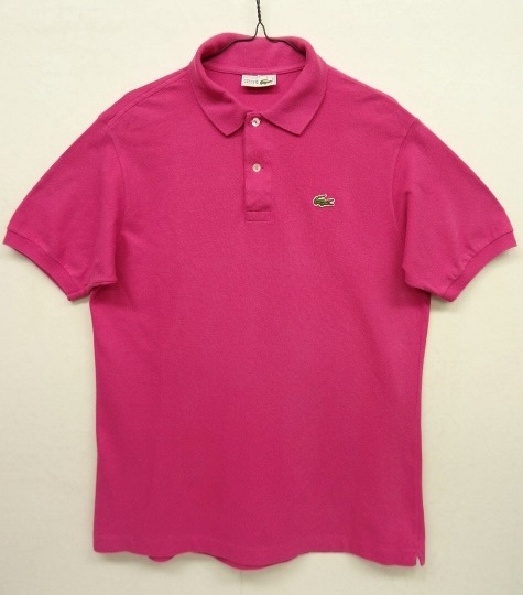 画像: 80'S CHEMISE LACOSTE ポロシャツ フーシャピンク フランス製 (VINTAGE) 「S/S Polo」 入荷しました。