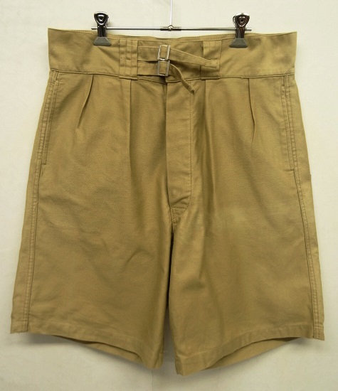 画像: 90'S イタリア軍 プリーツ入り グルカショーツ BEIGE (VINTAGE) 「Shorts」 入荷しました。