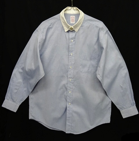 画像: 90'S BROOKS BROTHERS タブカラー クレリックシャツ ブルー USA製 (VINTAGE) 「L/S Shirt」 入荷しました。