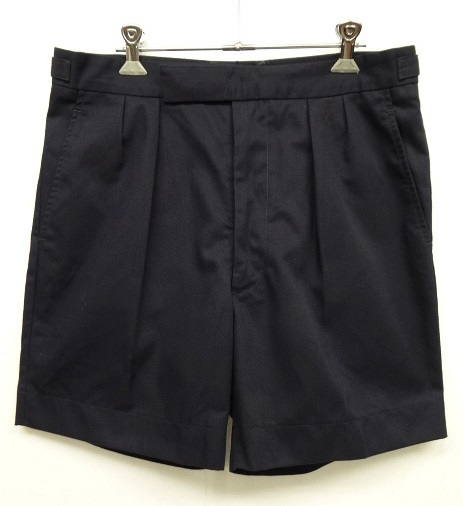 画像: イギリス軍 ROYAL NAVY プリーツ入り ショーツ NAVY (VINTAGE) 「Shorts」 入荷しました。