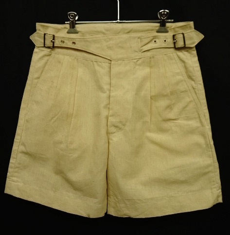 画像: アンティークフレンチリネン使用 プリーツ入り グルカショーツ NATURAL (NEW) 「Shorts」 入荷しました。