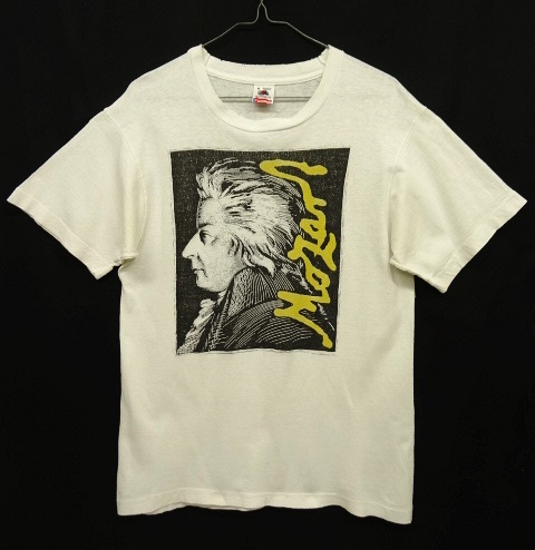 画像: 90'S MOZART モーツァルト 両面プリント シングルステッチ Tシャツ ホワイト USA製 (VINTAGE) 「T-Shirt」 入荷しました。