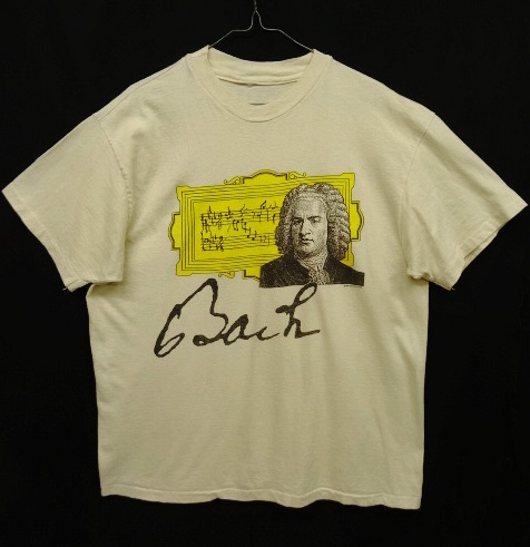 画像: 90'S BACH バッハ 両面プリント シングルステッチ Tシャツ ナチュラル (VINTAGE) 「T-Shirt」 入荷しました。