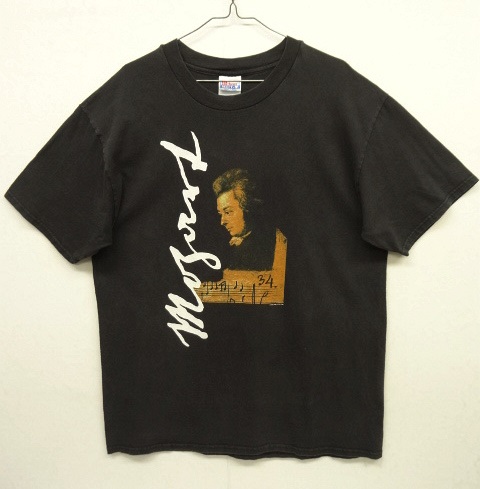 画像: 90'S MOZART モーツァルト 両面プリント Tシャツ ブラック (VINTAGE) 「T-Shirt」 入荷しました。