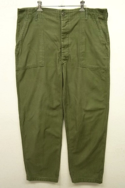 画像: 60'S アメリカ軍 US ARMY "OG107" コットンサテン ベイカーパンツ W40L33 (VINTAGE) 「Bottoms」 入荷しました。
