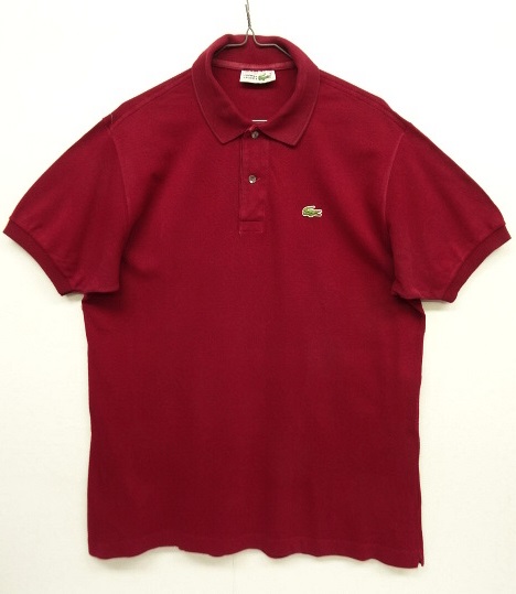 画像: 80'S CHEMISE LACOSTE ポロシャツ バーガンディ フランス製 (VINTAGE) 「S/S Polo」 入荷しました。