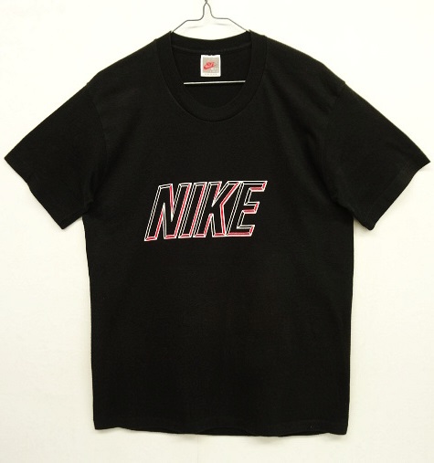 画像: 90'S NIKE 銀タグ シングルステッチ ロゴ Tシャツ ブラック USA製 (VINTAGE) 「T-Shirt」 入荷しました。