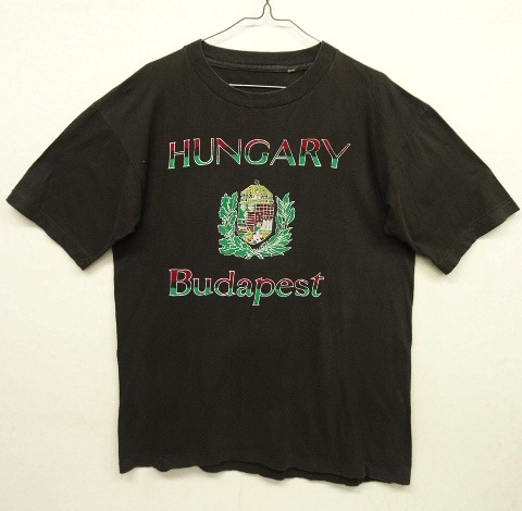 画像: 90'S HUNGARY BUDAPEST シングルステッチ 半袖 Tシャツ ブラック (VINTAGE) 「T-Shirt」 入荷しました。