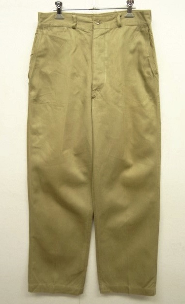 画像: 50'S アメリカ軍 USMC "サイドダブルステッチ" ボタンフライ チノパンツ (VINTAGE) 「Bottoms」 入荷しました。
