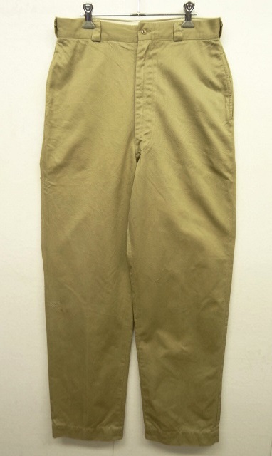 画像: 60'S アメリカ軍 US ARMY コットン100% チノパンツ GRIPPER ZIPPER製アルミジップ (VINTAGE) 「Bottoms」 入荷しました。