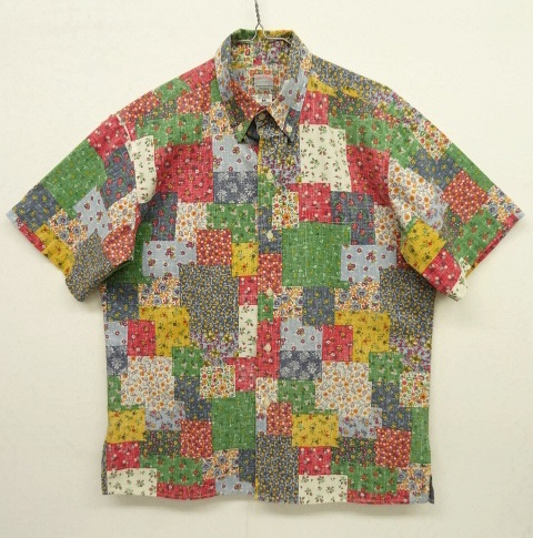 画像: 90'S REYN SPOONER コットン/ポリ アロハシャツ パッチワーク柄 ハワイ製 (VINTAGE) 「S/S Shirt」 入荷しました。