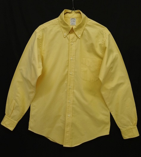 画像: 90'S BROOKS BROTHERS オックスフォード BDシャツ イエロー USA製 (VINTAGE) 「L/S Shirt」 入荷しました。